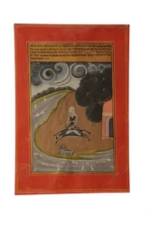 Ragamala miniatyrmålning, Rajasthan förmodligen Bundi, tidigt 1800-tal